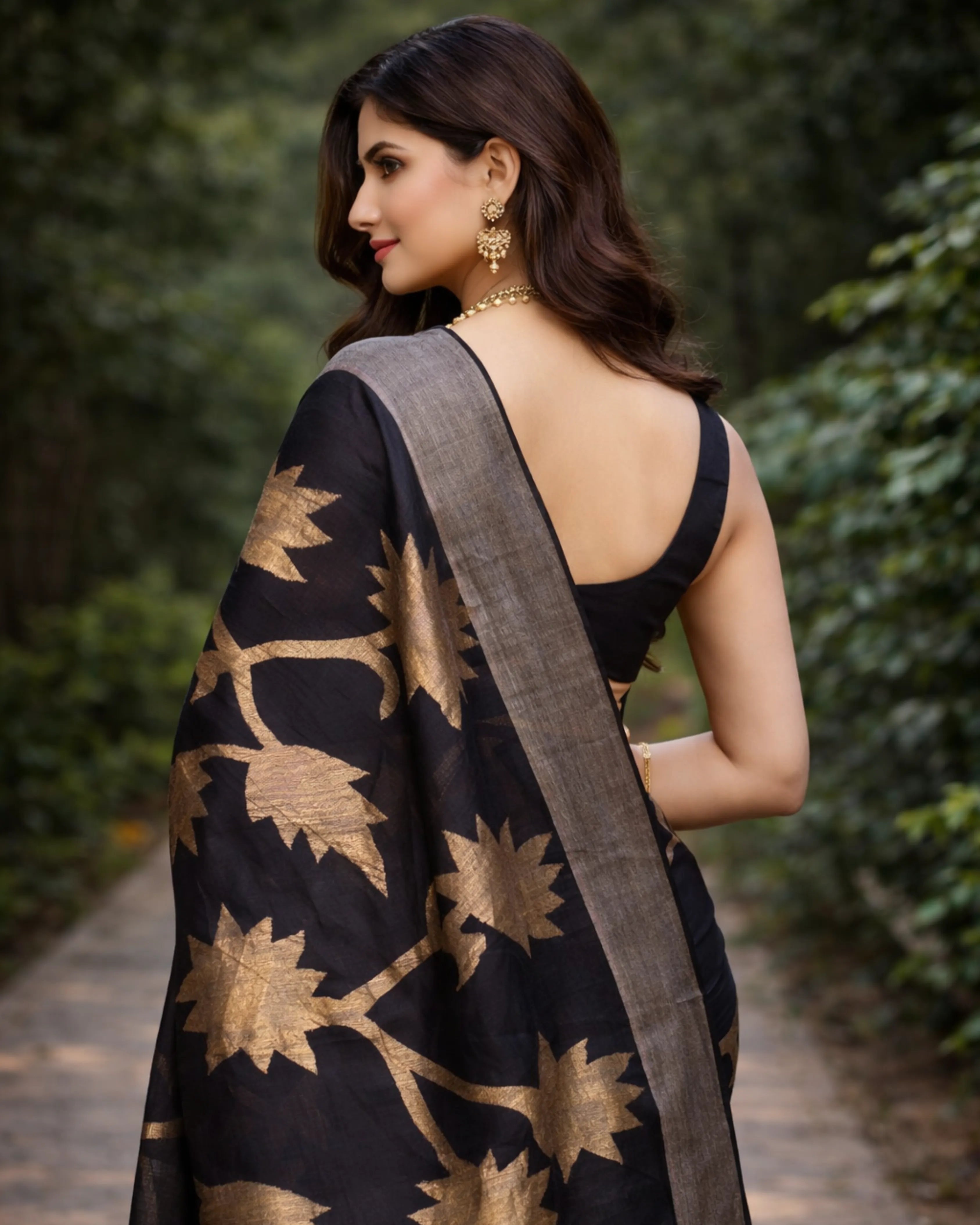 Needle Work Jamdani Saree