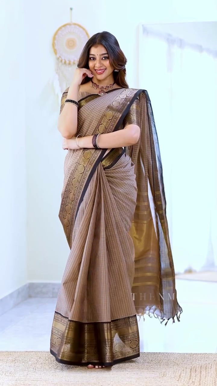 Black Elegance Silk Saree