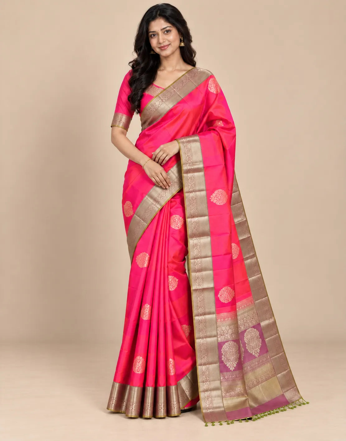 Dual Tone Silk Saree