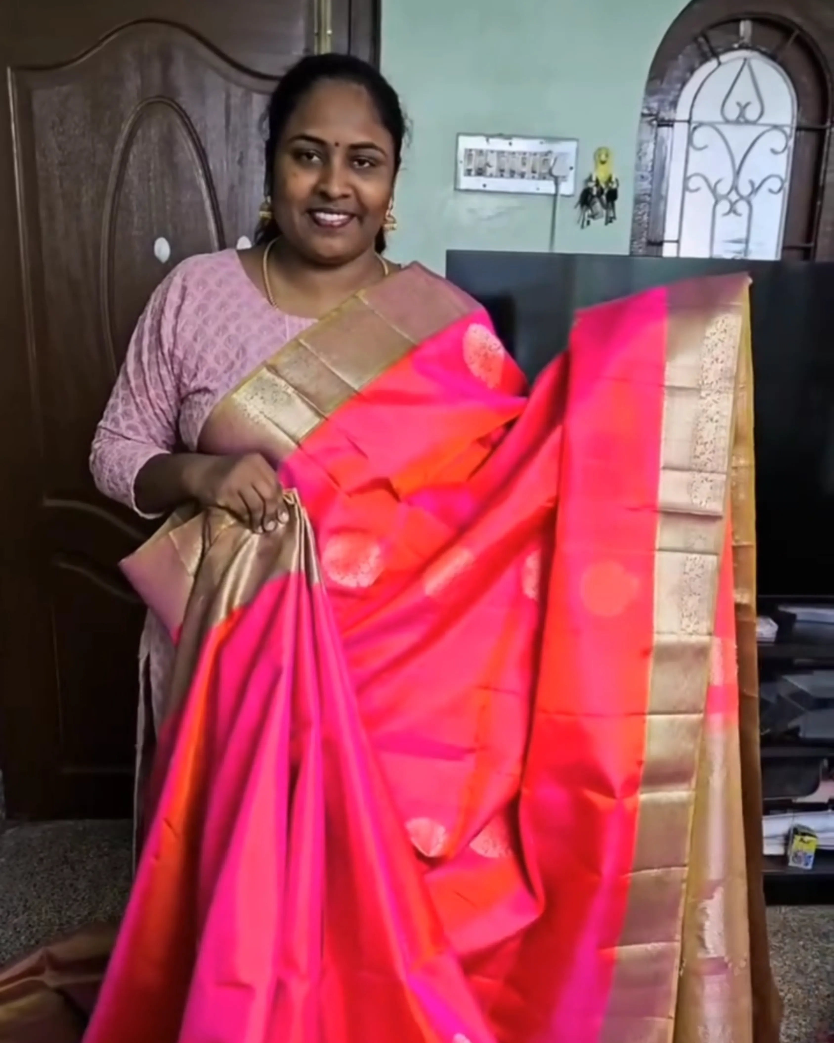 Dual Tone Silk Saree