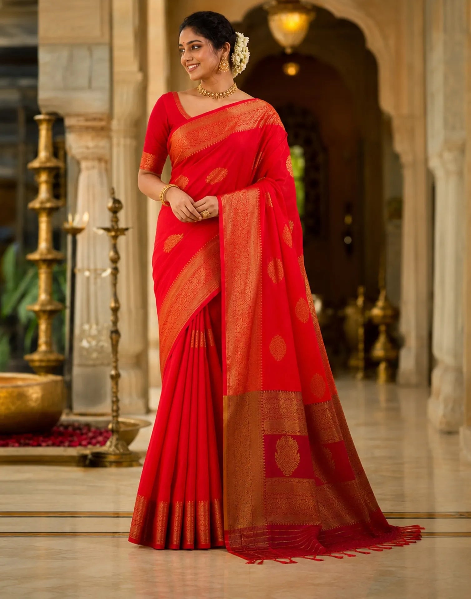 Dual Tone Silk Saree
