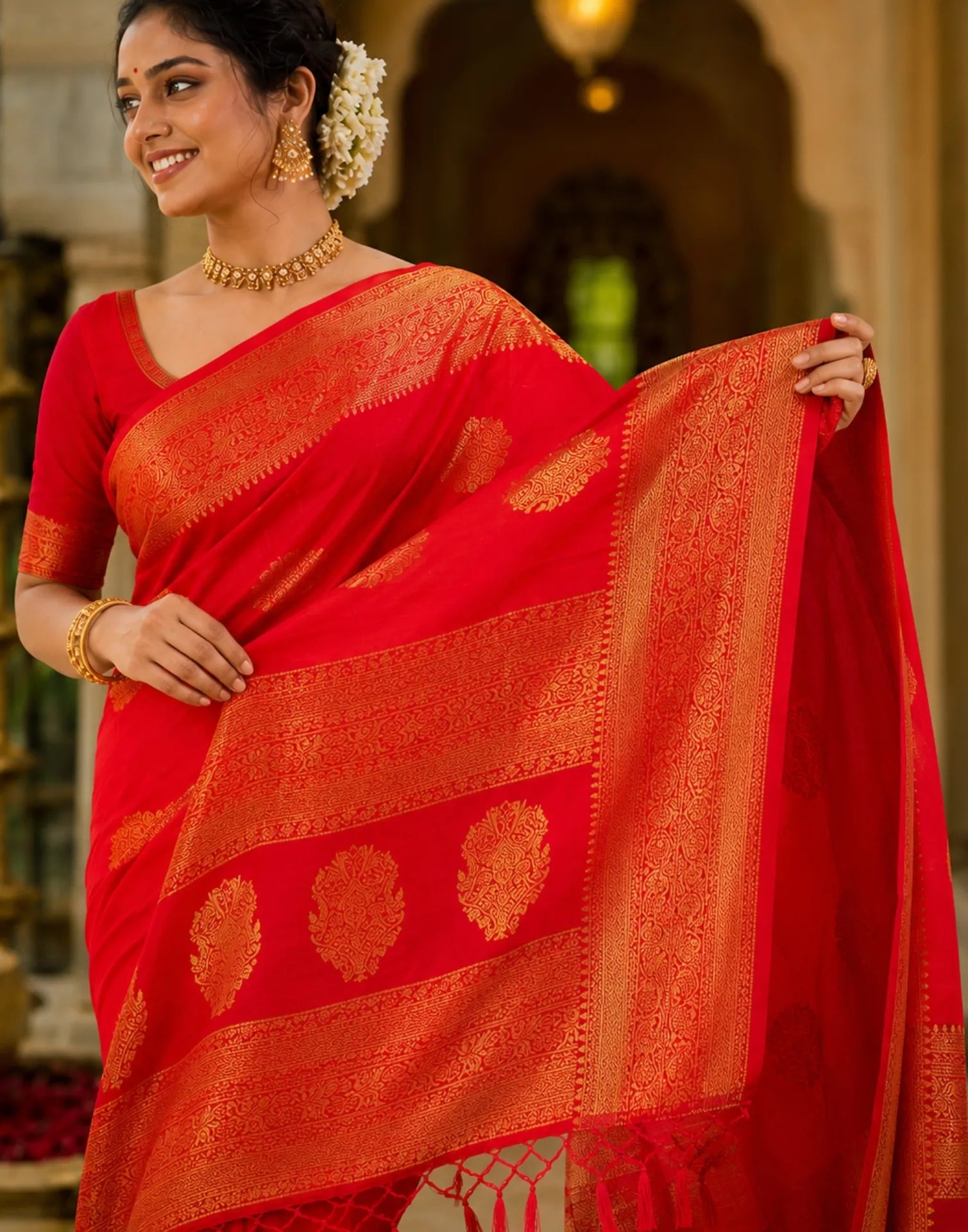 Dual Tone Silk Saree