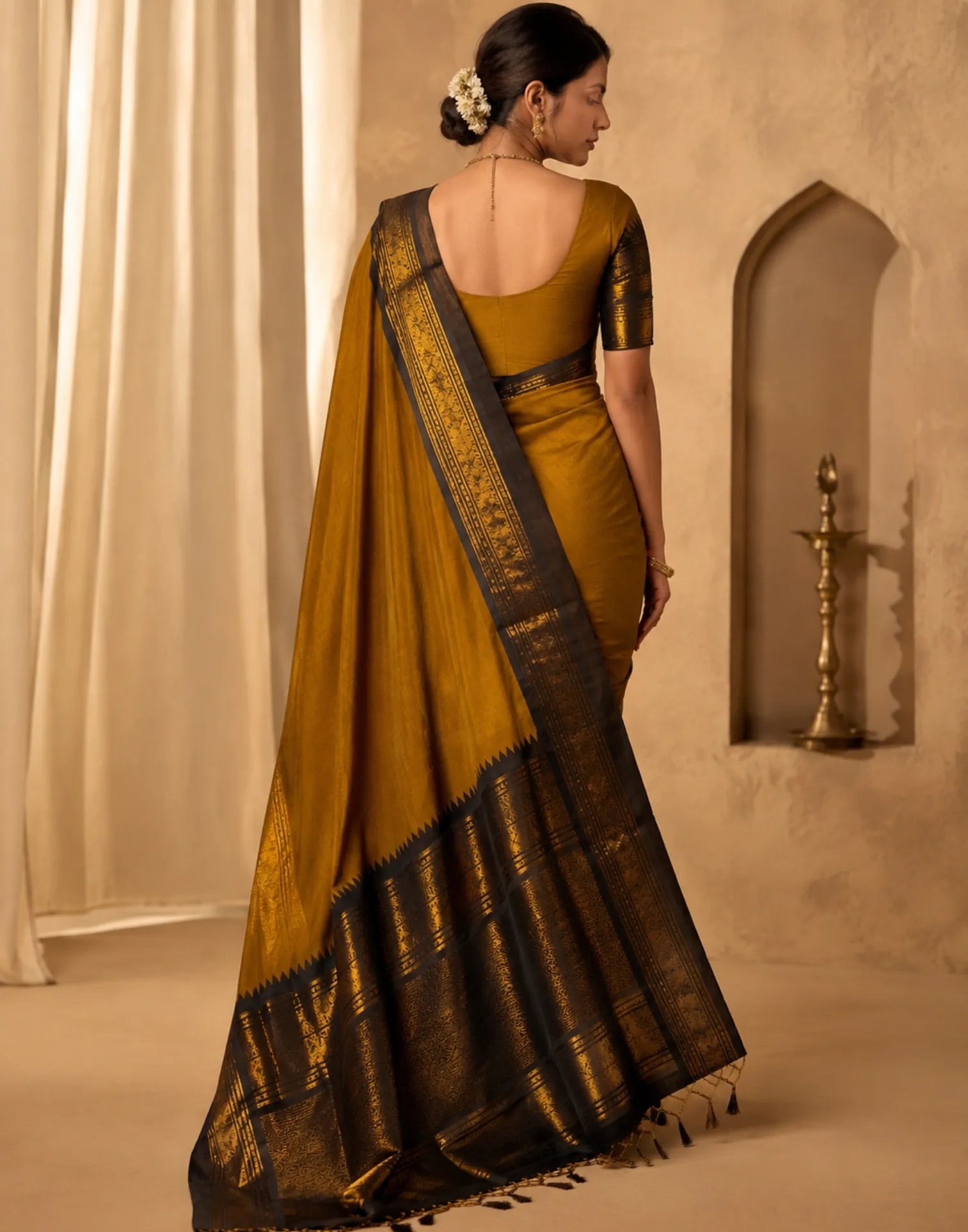 Golden Earth Silk Saree