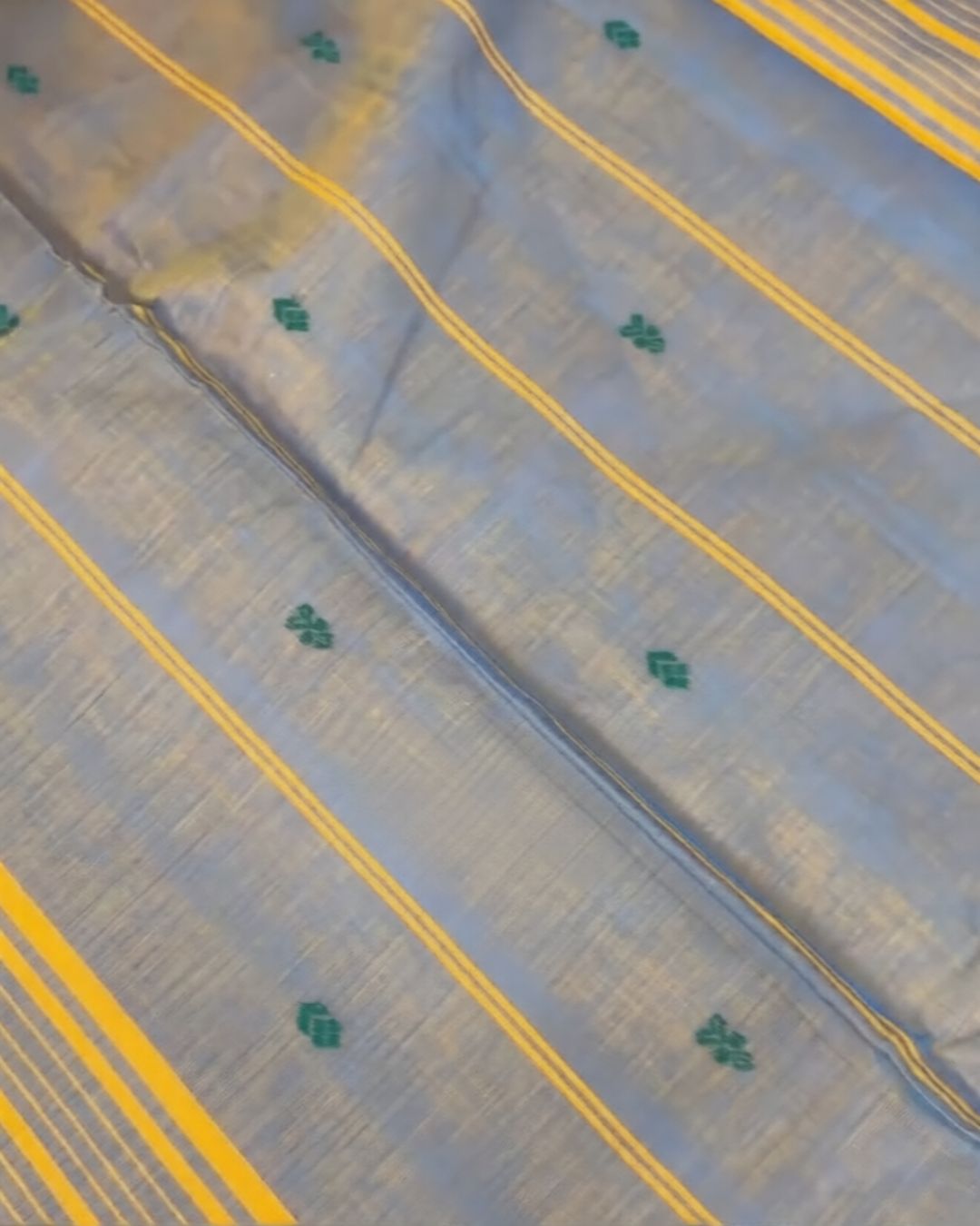 Gray-Sky Silk Saree