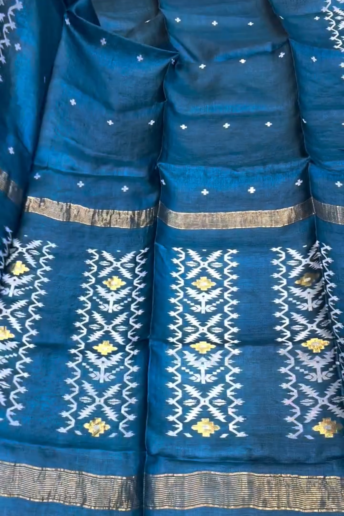 Neelima Jamdani Silk Saree