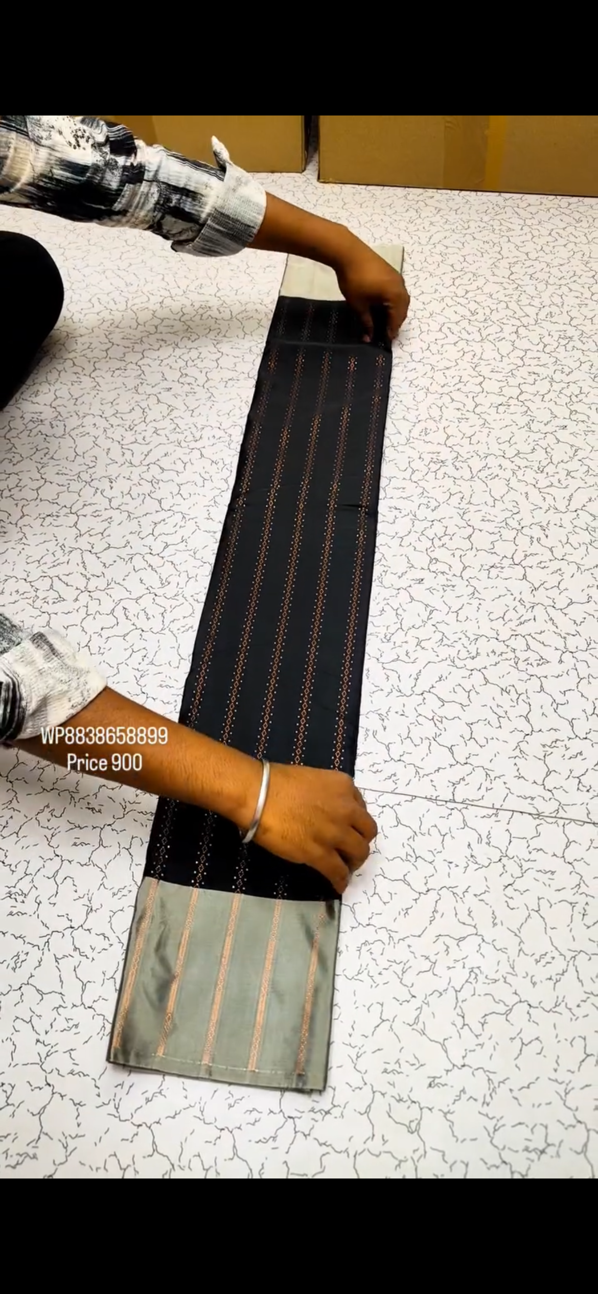 Celestial Stripe Saree