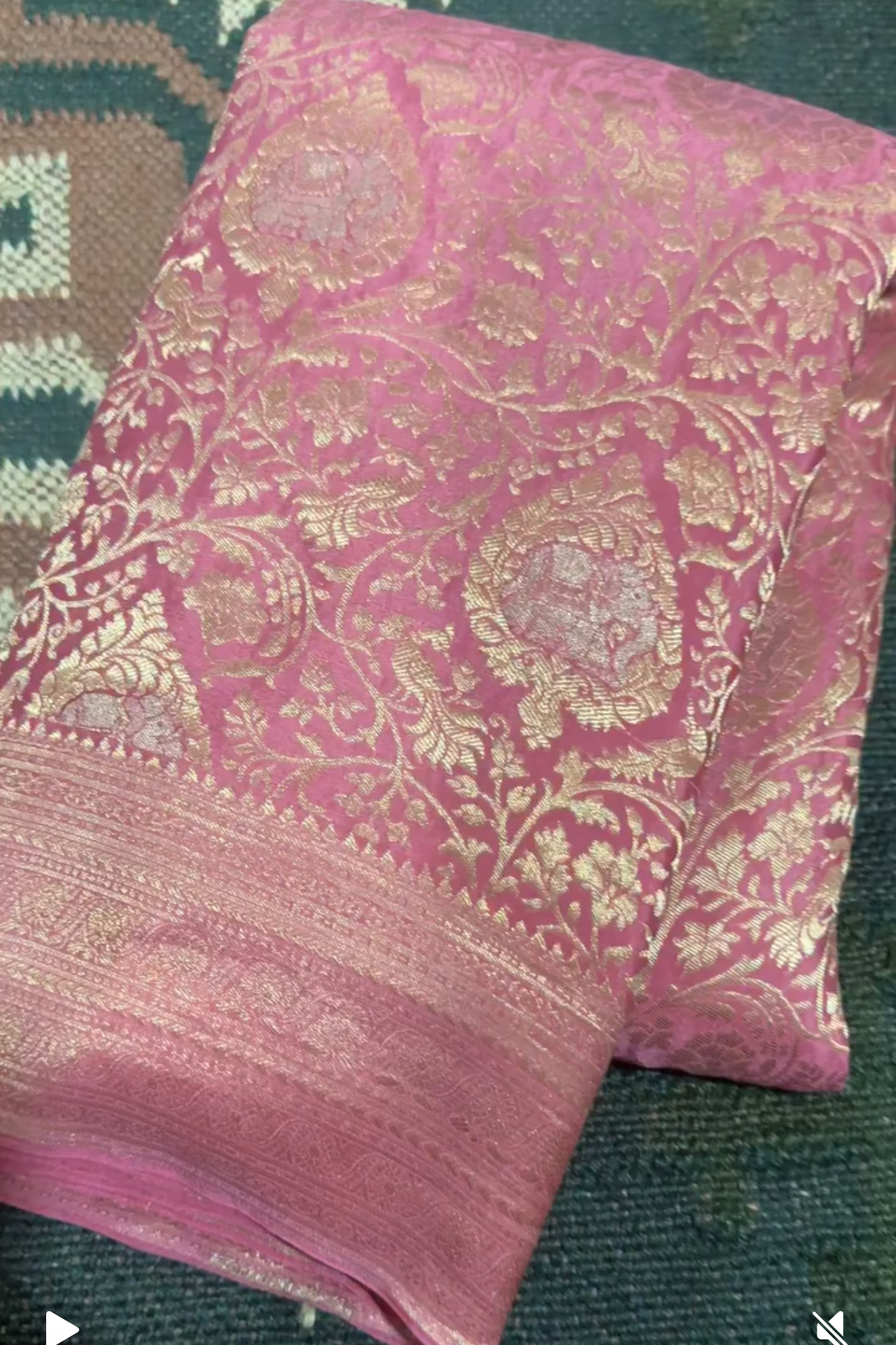 Brocade Blush Pink Saree