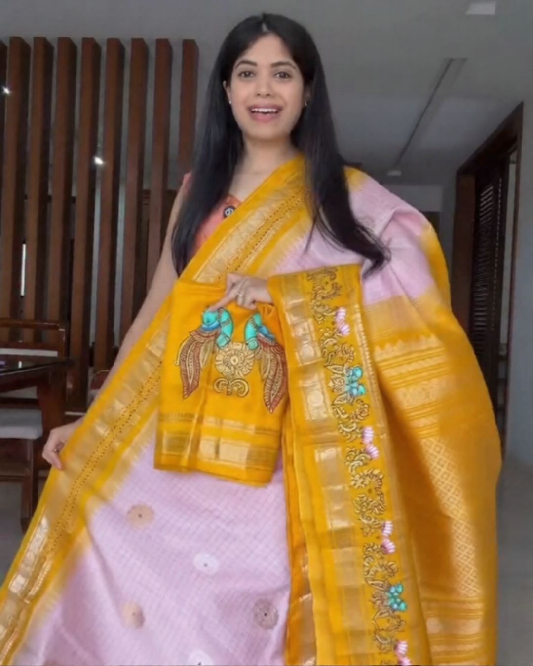 Paint Weave Silk Saree