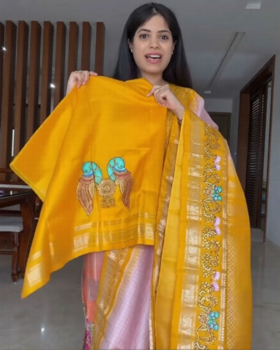 Paint Weave Silk Saree