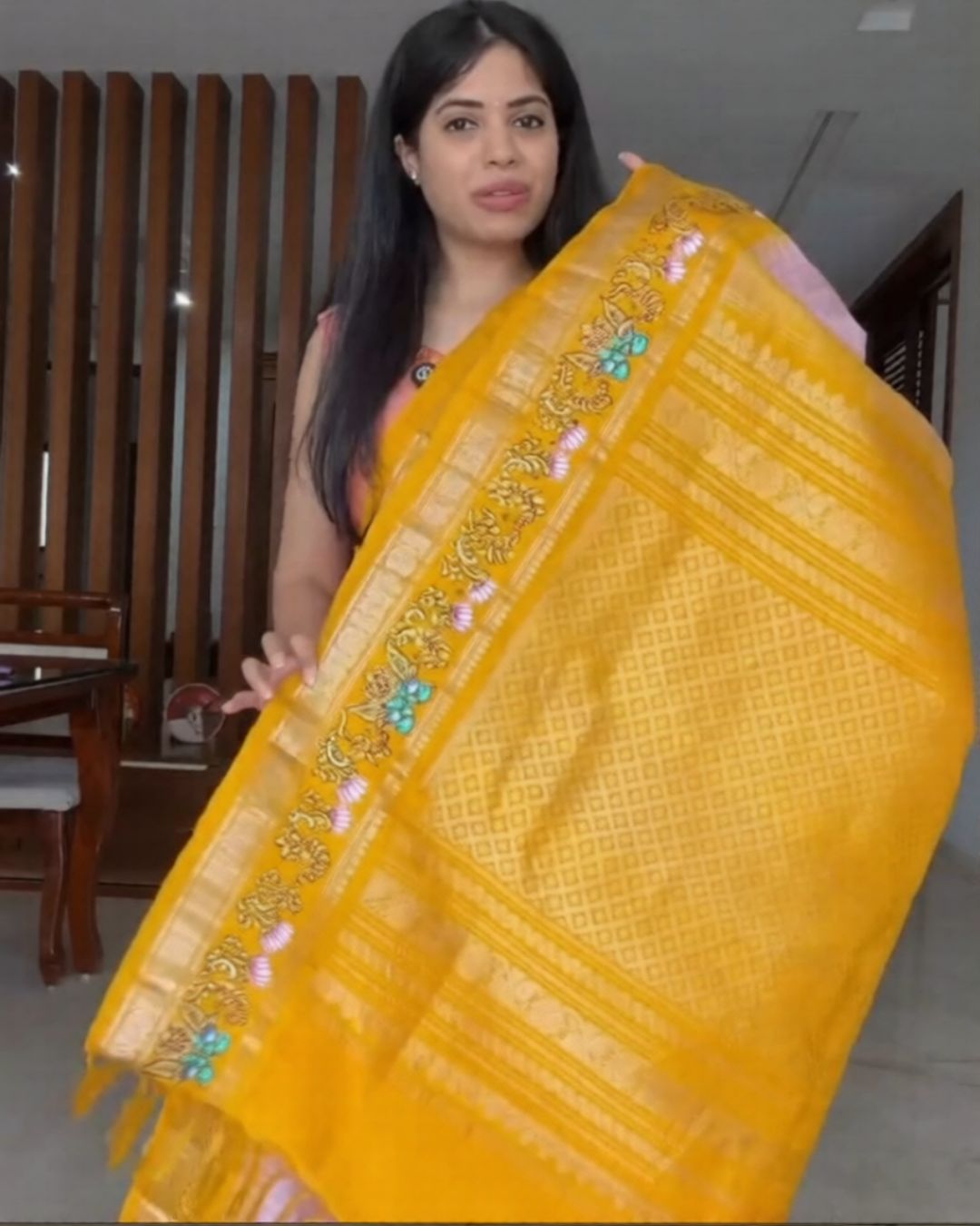 Paint Weave Silk Saree