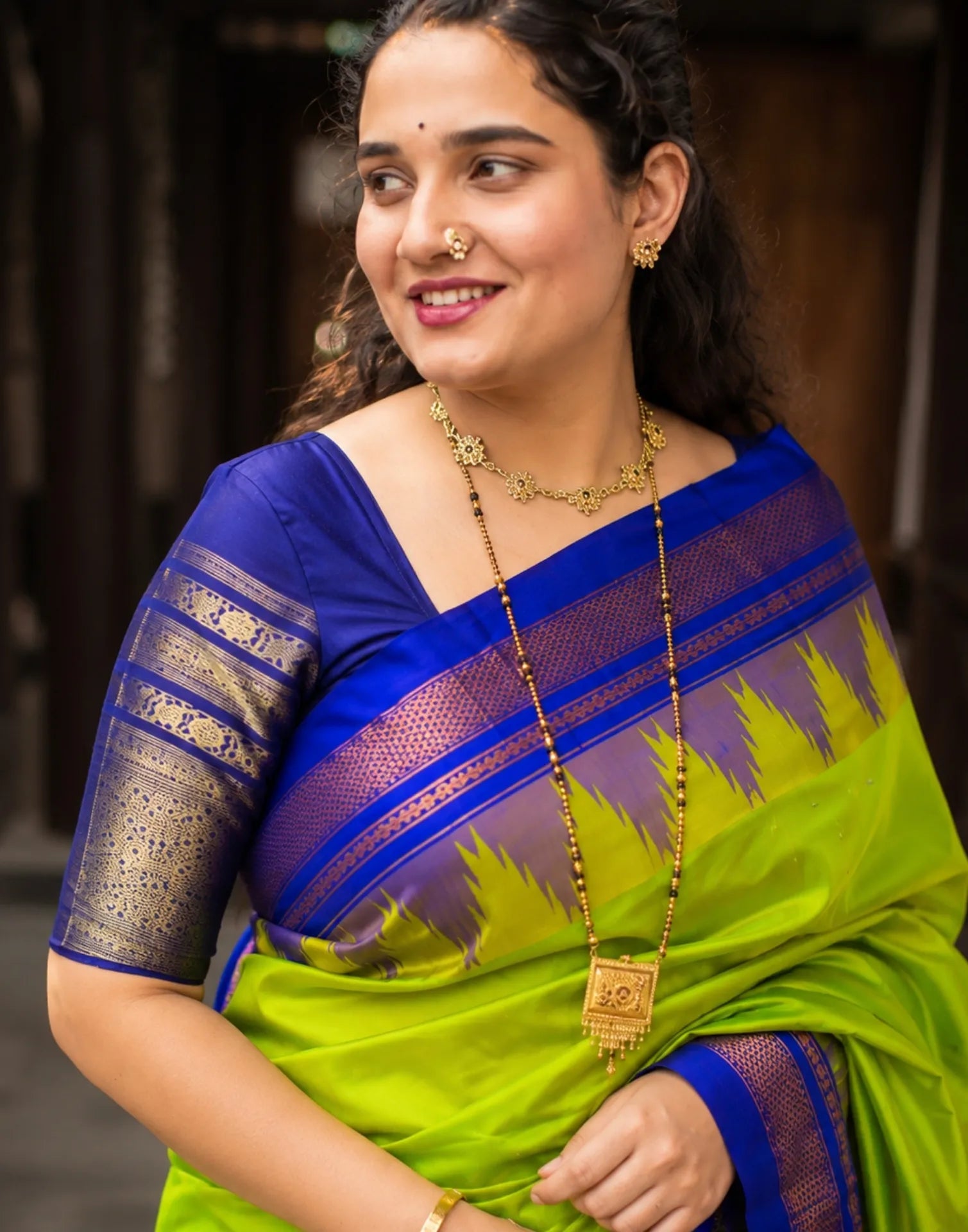 Popty Gadhwal Silk Saree