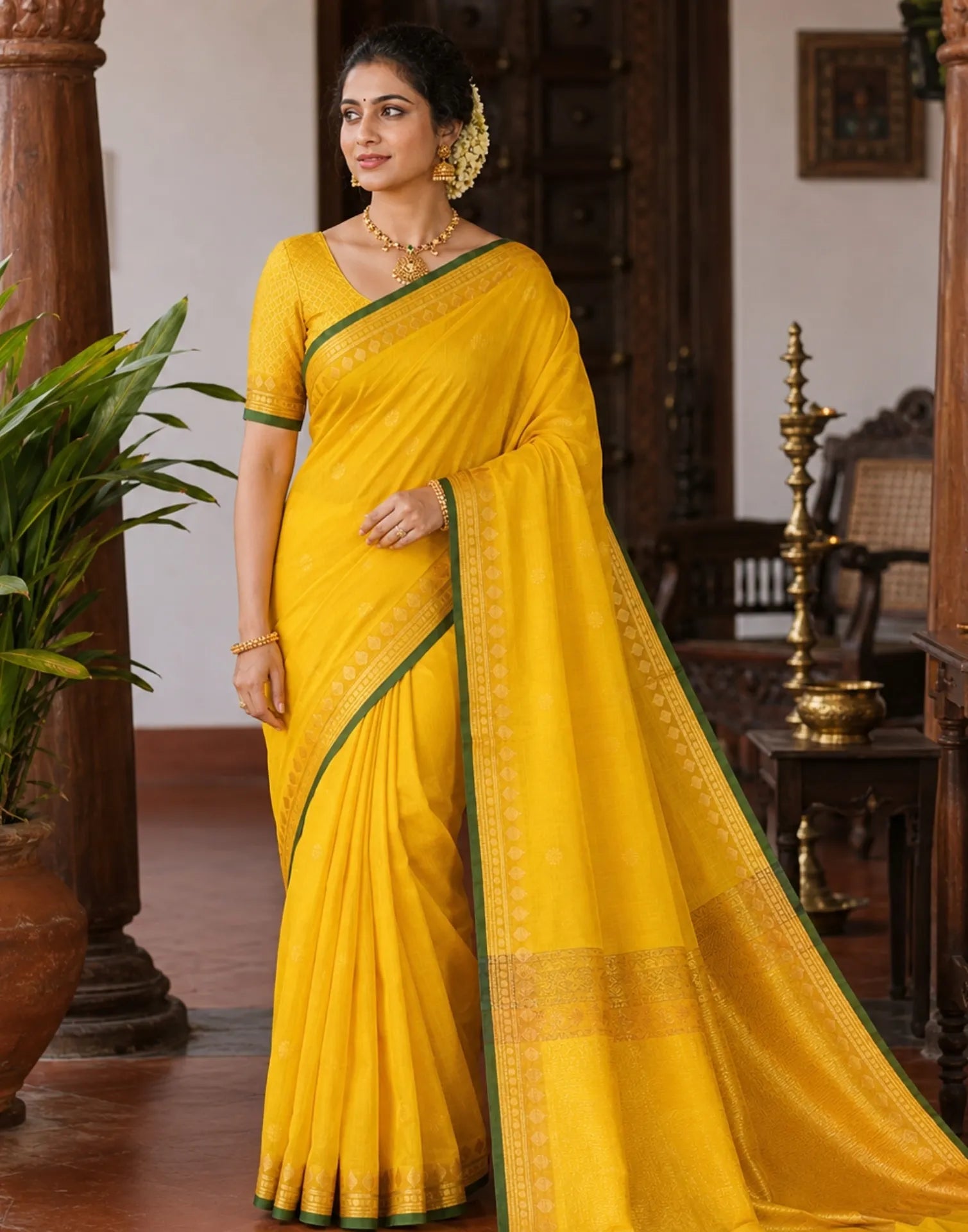 Subtle Zari Silk Saree