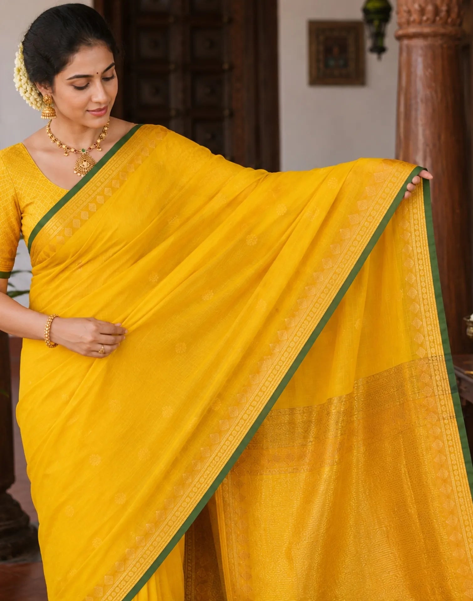 Subtle Zari Silk Saree
