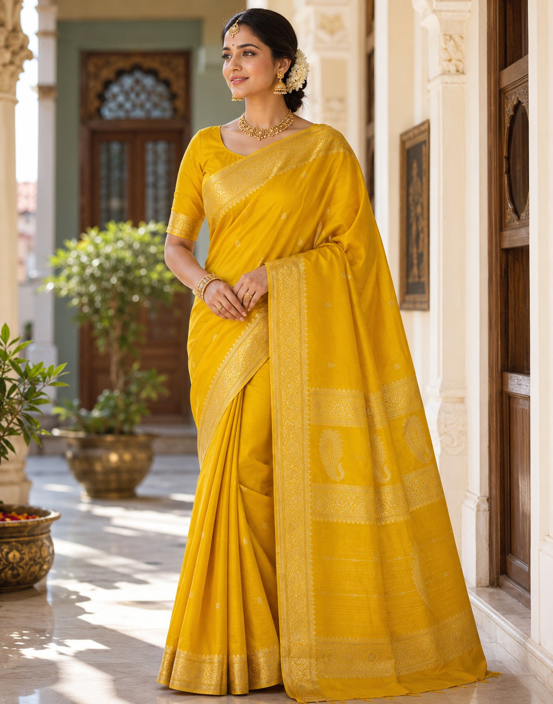 Surya Kanthi Banarsi Silk Saree