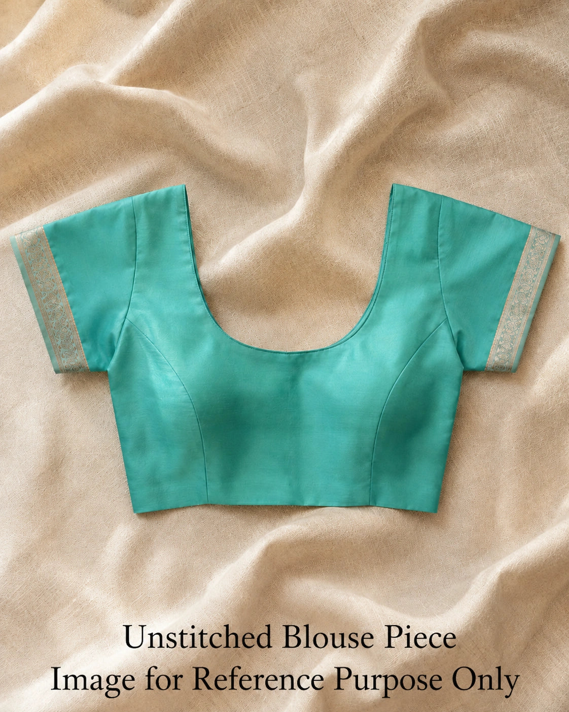 Aqua Bronze Silk Saree